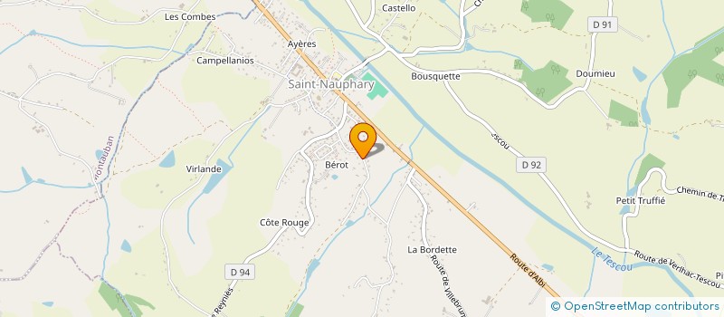 localisation de l'entreprise COMPTOIR BEAUTE IMMO  SAINT-NAUPHARY