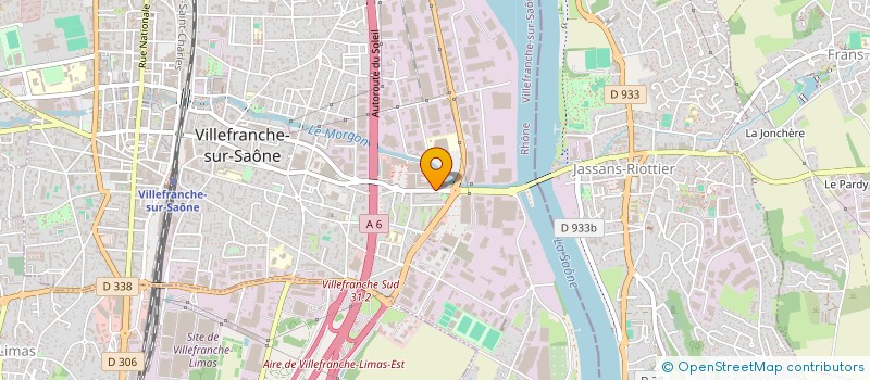 localisation de l'entreprise COMPTOIR BIO DU BEAUJOLAIS à VILLEFRANCHE-SUR-SAONE