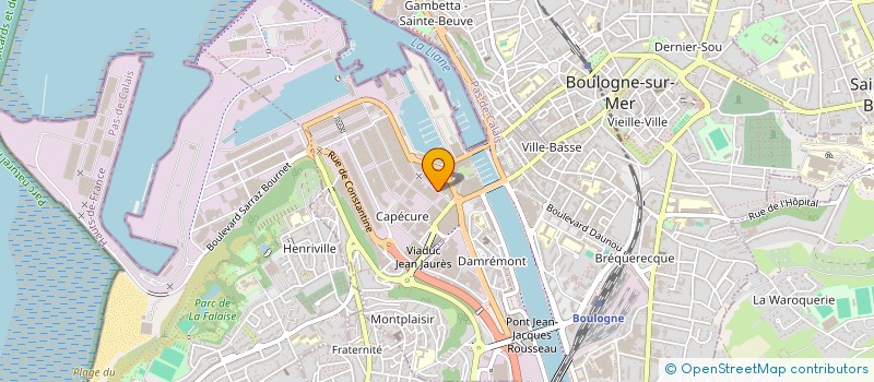 localisation de l'entreprise COMPTOIR BOULONNAIS à BOULOGNE-SUR-MER