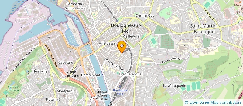 localisation de l'entreprise COMPTOIR BOULONNAIS COURTAGE ASSURANCES  BOULOGNE-SUR-MER