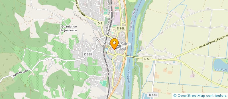 localisation de l'entreprise COMPTOIR BUFFEL  BOURG-SAINT-ANDEOL