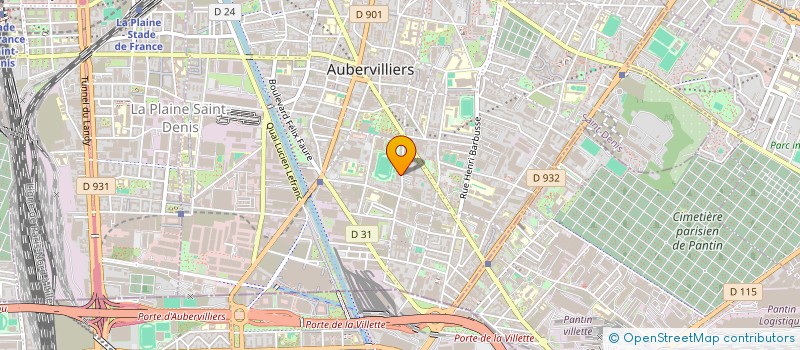 localisation de l'entreprise COMPTOIR CENTRAL DE RECUPERATION à AUBERVILLIERS