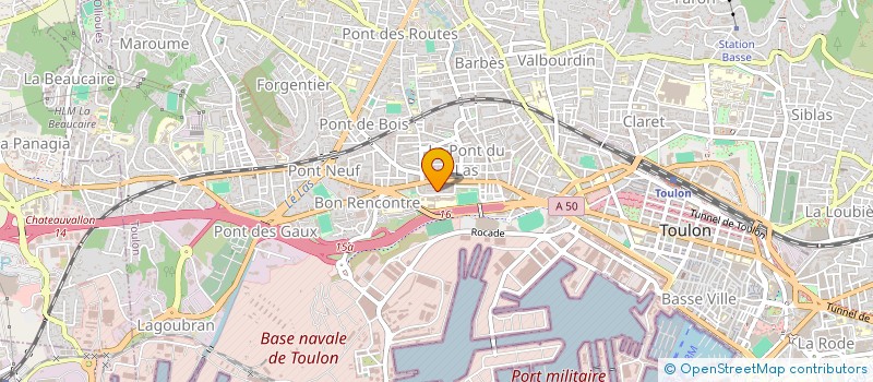 localisation de l'entreprise COMPTOIR CERAMIQUE à TOULON