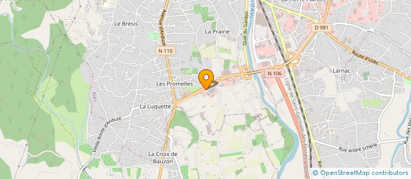 localisation de l'entreprise COMPTOIR CEVENOL D EMBALLAGES à ALES