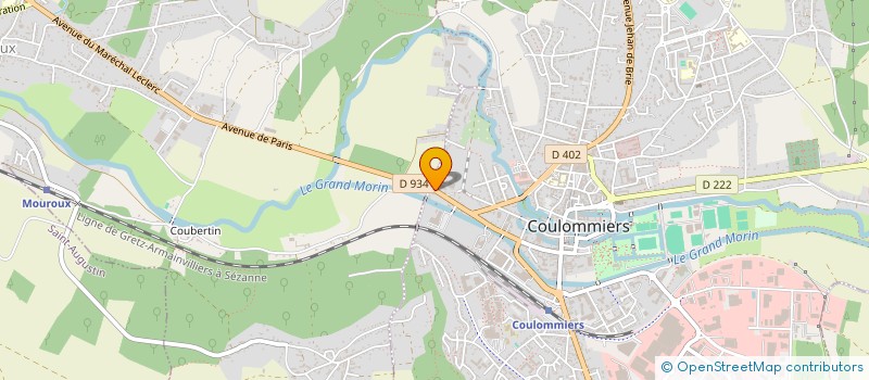 localisation de l'entreprise COMPTOIR COLUMERIEN DE MATERIAUX à COULOMMIERS