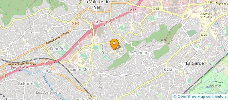 localisation de l'entreprise COMPTOIR COMMERCIAL COUPIANAIS à LA VALETTE-DU-VAR