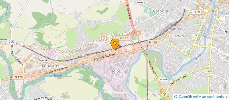 localisation de l'entreprise COMPTOIR COMMERCIAL DU LANGUEDOC  CASTRES