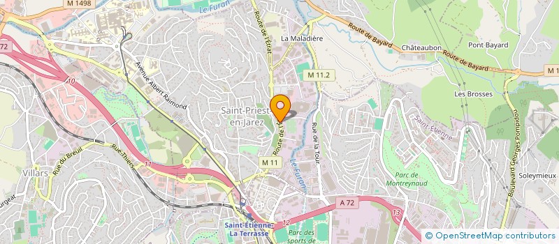 localisation de l'entreprise COMPTOIR COMMERCIALE STEPHANOIS  SAINT-PRIEST-EN-JAREZ