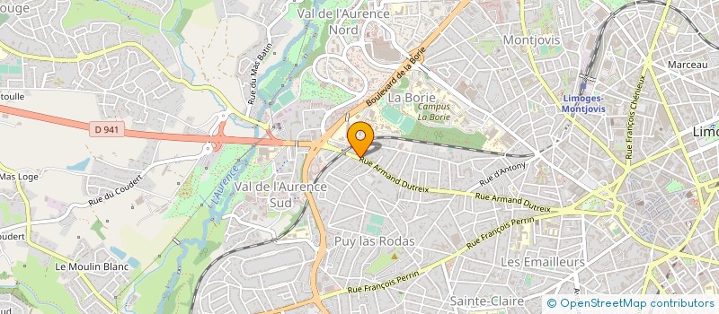 localisation de l'entreprise COMPTOIR COMPOSANTS MENAGERS DU CENTRE à LIMOGES