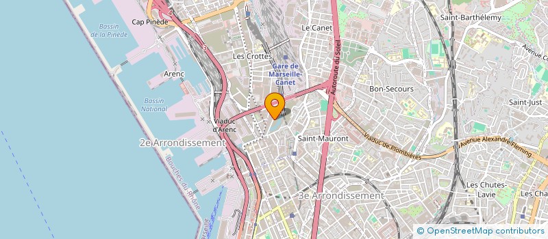 localisation de l'entreprise COMPTOIR CORSE PHOCEEN à MARSEILLE