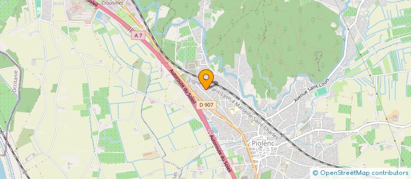 localisation de l'entreprise COMPTOIR CUISINES  PIOLENC