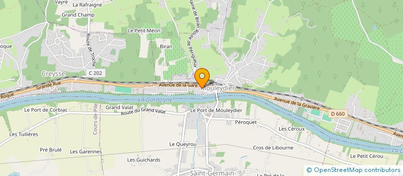 localisation de l'entreprise COMPTOIR D' ACHAT BIJOUX ANTIQUITES à MOULEYDIER