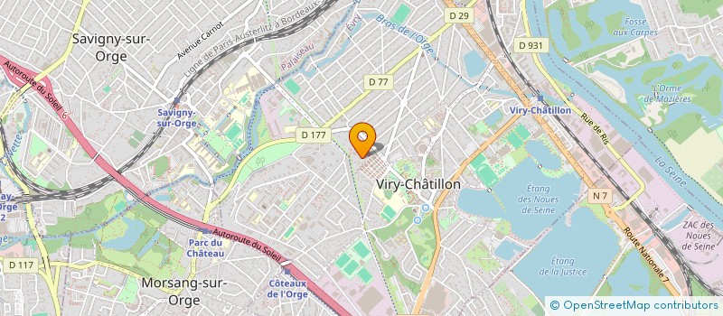 localisation de l'entreprise COMPTOIR D AGENC QUINCAILLERIE BATIMENT à VIRY-CHATILLON