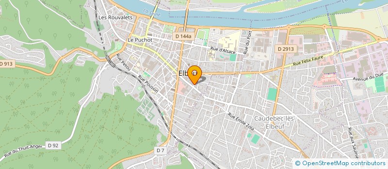 localisation de l'entreprise COMPTOIR D ALIMENTATION GENERALE à ELBEUF