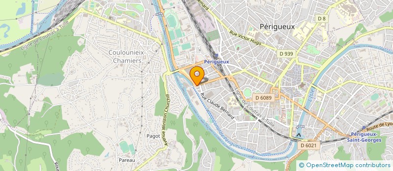 localisation de l'entreprise COMPTOIR D'ELECTRICITE PERIGOURDIN à PERIGUEUX