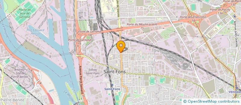 localisation de l'entreprise COMPTOIR D'EXPORTS INDUSTRIELS  SAINT-FONS