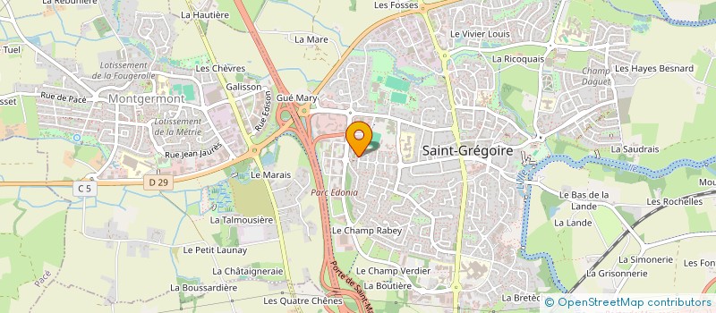 localisation de l'entreprise COMPTOIR DASPE  SAINT-GREGOIRE
