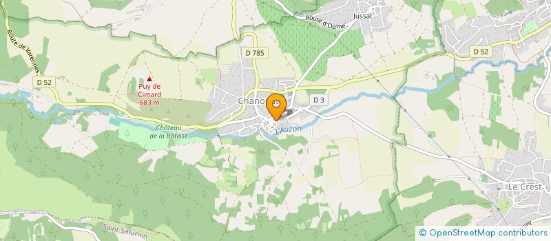 localisation de l'entreprise COMPTOIR DE CHANONAT  CHANONAT