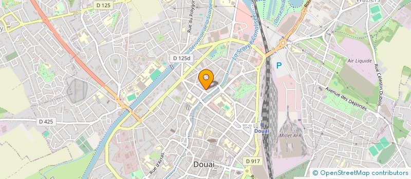 localisation de l'entreprise COMPTOIR DE DISTRIBUTION DE BAS à DOUAI