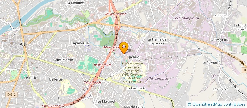 localisation de l'entreprise COMPTOIR DE DISTRIBUTION DE GROS à ALBI