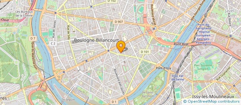 localisation de l'entreprise COMPTOIR DE DISTRIBUTION PARISIEN  BOULOGNE-BILLANCOURT