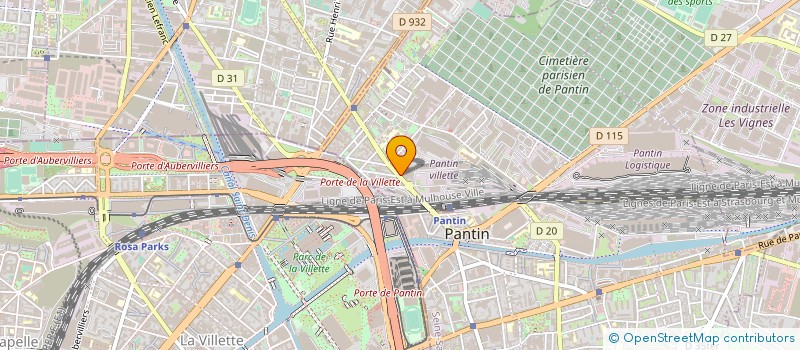 localisation de l'entreprise COMPTOIR DE FOURNITURES AUTOMOBILES à PANTIN