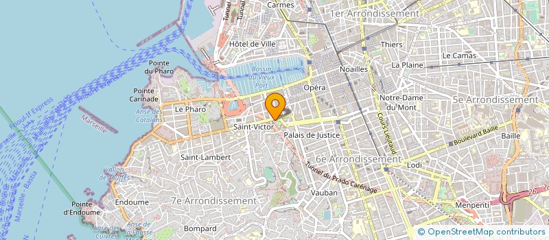 localisation de l'entreprise COMPTOIR DE FRUITS ET CONSERVES à MARSEILLE