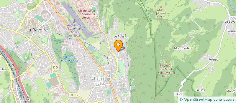 localisation de l'entreprise COMPTOIR DE GEST ET DE VENTE HOTELIERE à CHALLES-LES-EAUX