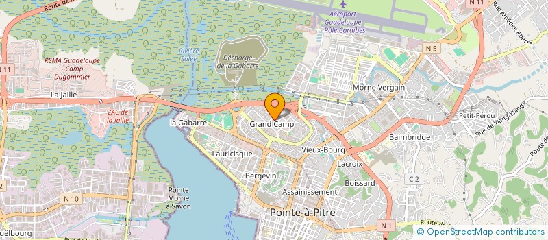 localisation de l'entreprise COMPTOIR DE GRANDES CONSOMMATIONS à LES ABYMES