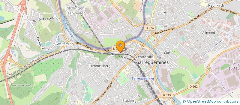 localisation de l'entreprise COMPTOIR DE L AUTOMOBILE à SARREGUEMINES