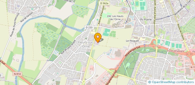 localisation de l'entreprise COMPTOIR DE L'AUTOMOBILE PIECES OCCASSIO à FLEURY-SUR-ORNE