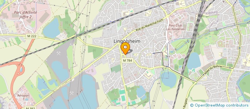 localisation de l'entreprise COMPTOIR DE L'EMBALLAGE  LINGOLSHEIM