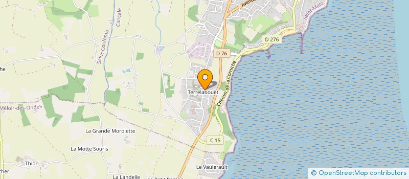 localisation de l'entreprise COMPTOIR DE L'HUITRE ET DU COQUILLAGE à CANCALE
