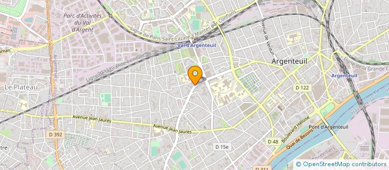 localisation de l'entreprise COMPTOIR DE L INDUSTRIE  ARGENTEUIL