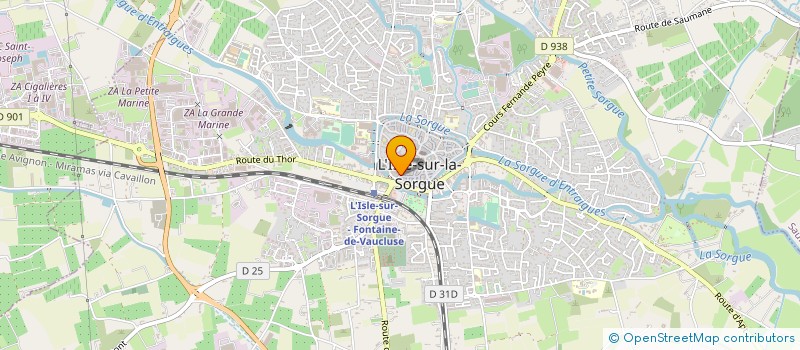 localisation de l'entreprise COMPTOIR DE L ISLE à L'ISLE-SUR-LA-SORGUE