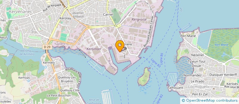 localisation de l'entreprise COMPTOIR DE L'OCEAN à LORIENT