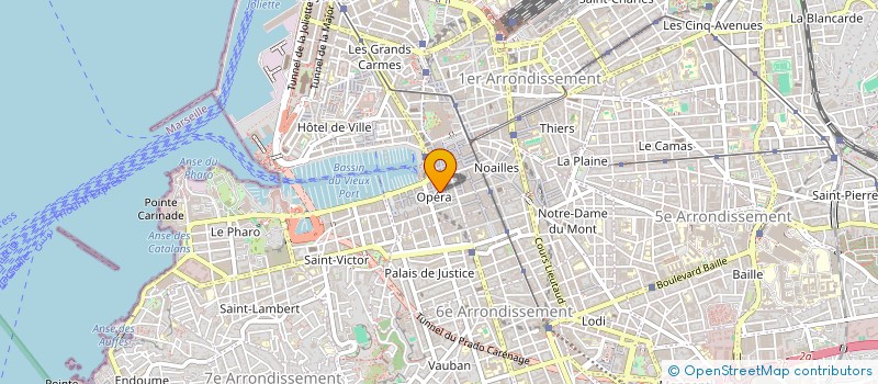 localisation de l'entreprise COMPTOIR DE L'OPERA à MARSEILLE