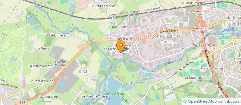 localisation de l'entreprise COMPTOIR DE L'ORIENT à VEZIN-LE-COQUET