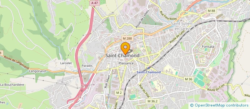 localisation de l'entreprise COMPTOIR DE LA LIBERTE à SAINT-CHAMOND