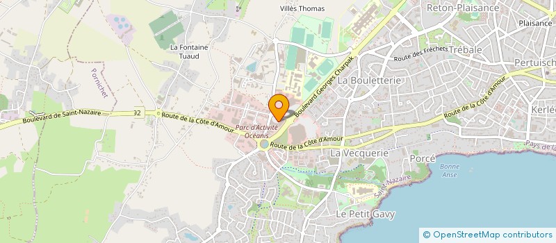 localisation de l'entreprise COMPTOIR DE LA LITERIE  SAINT-NAZAIRE