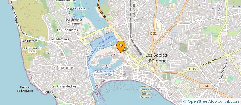 localisation de l'entreprise COMPTOIR DE LA MER à LES SABLES D'OLONNE