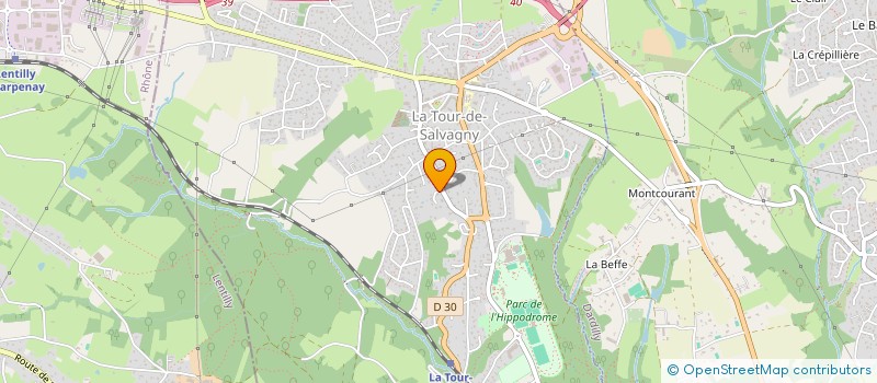 localisation de l'entreprise COMPTOIR DE LA TECHNOLOGIE à LA TOUR-DE-SALVAGNY