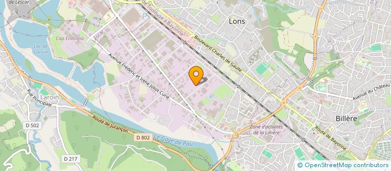 localisation de l'entreprise COMPTOIR DE LA TOITURE à LONS