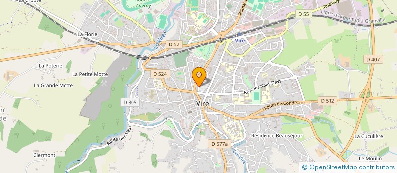 localisation de l'entreprise COMPTOIR DE LOCATIONS à VIRE-NORMANDIE