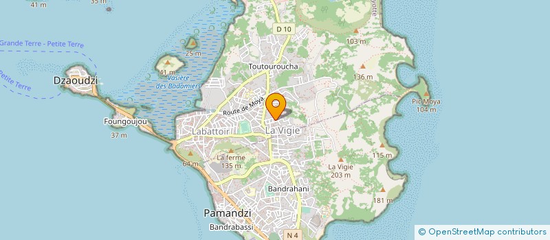 localisation de l'entreprise COMPTOIR DE MAYOTTE ET OCEAN INDIEN SARL à PAMANDZI