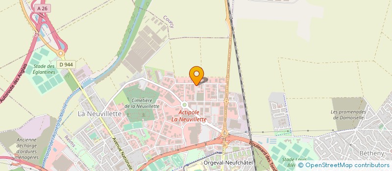 localisation de l'entreprise COMPTOIR DE NEGOCE D'EQUIPEMENTS à REIMS