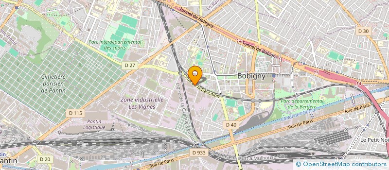 localisation de l'entreprise COMPTOIR DE PARIS à BOBIGNY