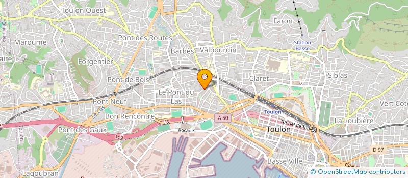 localisation de l'entreprise COMPTOIR DE RETRAITE ET PREVOYANCE DU SE  TOULON