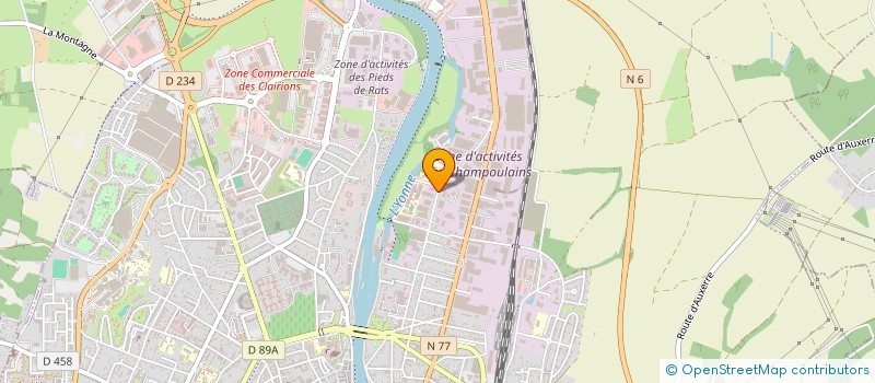localisation de l'entreprise COMPTOIR DE SOUDAGE ET D'EQUIPEMENTS INDUSTRIELS NICOGAZ à AUXERRE