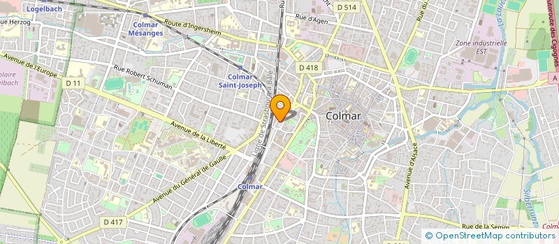 localisation de l'entreprise COMPTOIR DENTAIRE DE L EST  COLMAR